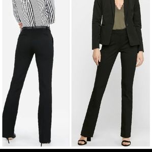Express Black Columnist Barely Boot Career Work Office Dress Pants 4